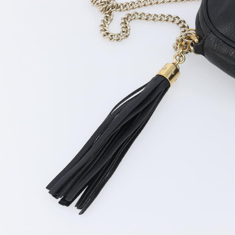Gucci Soho Chain Leather Black Bag