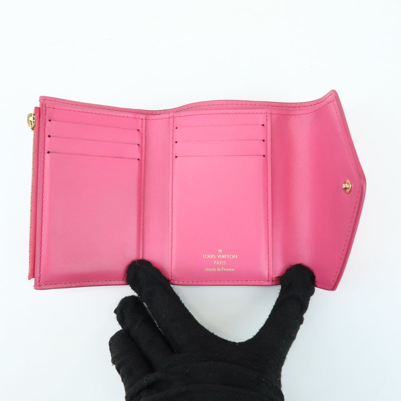 Louis Vuitton Victorine Nanogram Embossed Leather Pink Accessory
