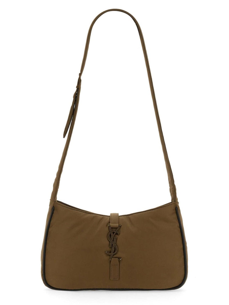 Saint Laurent Le 5 À 7 Shoulder Bag — Brown Polyamide