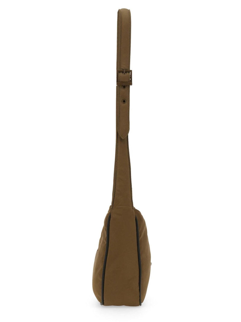 Saint Laurent Le 5 À 7 Shoulder Bag — Brown Polyamide