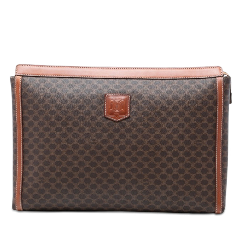 Macadam Coated Canvas Clutch