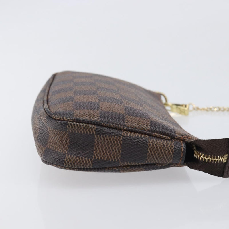 Louis Vuitton Pochette Accessoires Damier Ebene Brown Canvas Bag