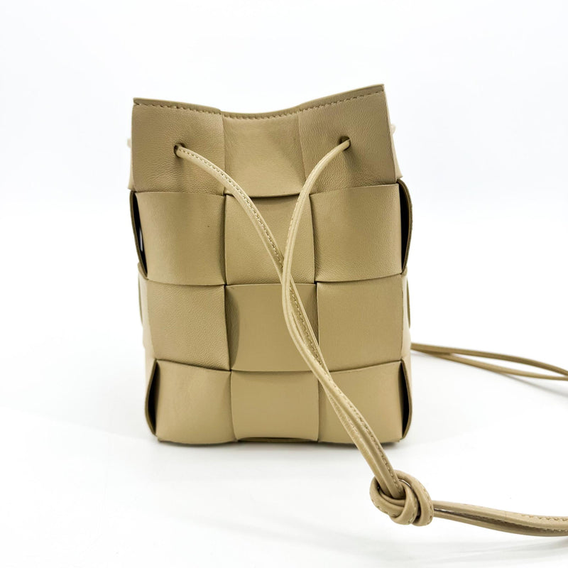 Bottega Veneta Cassette Leather Beige Bag
