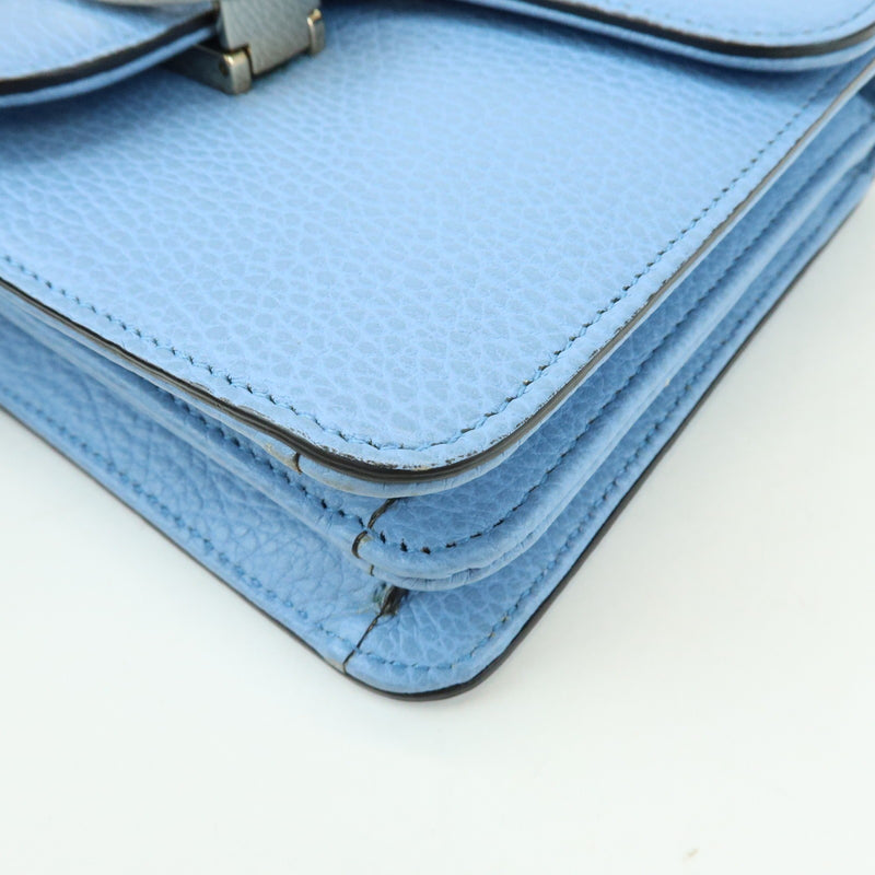 Gucci Interlocking Leather Blue Bag