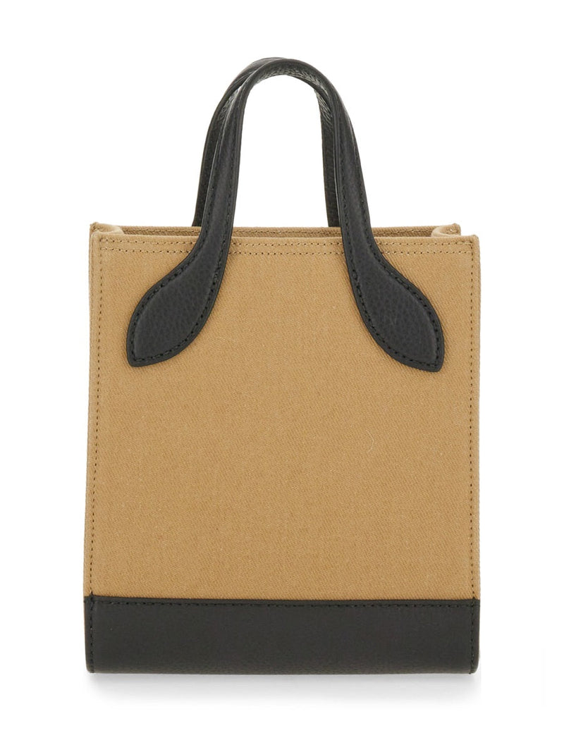 Bally Organic Cotton And Leather Tote Bag — Beige