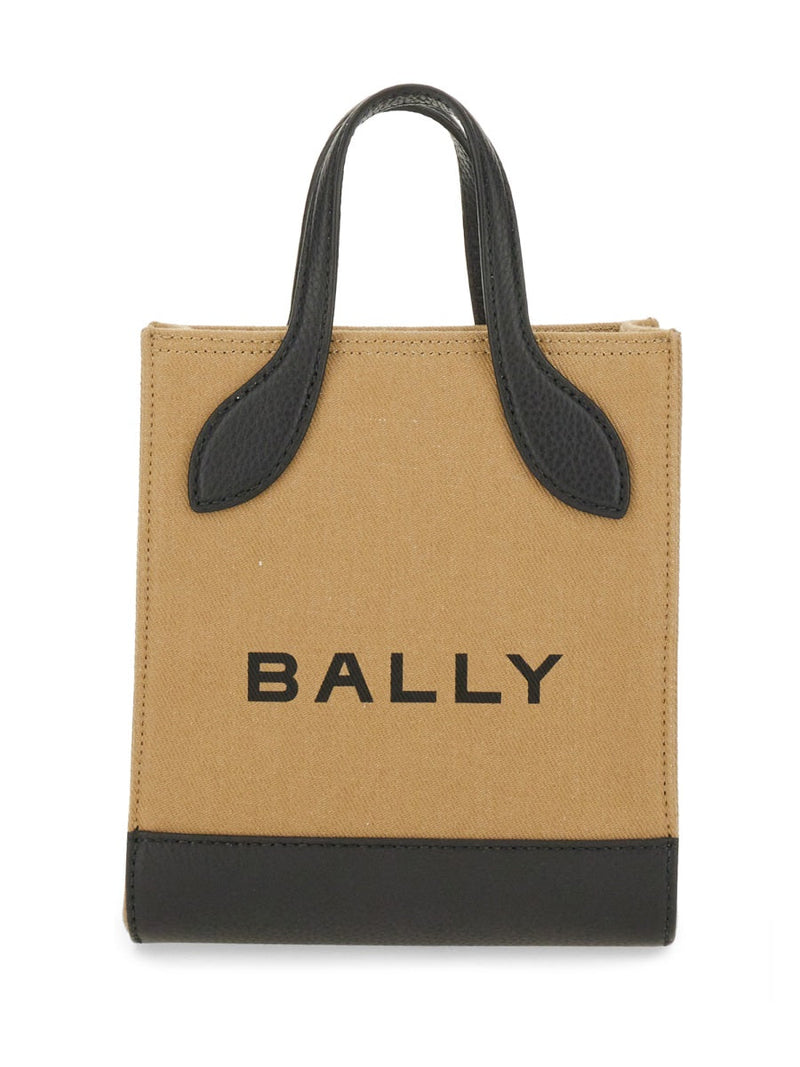 Bally Organic Cotton And Leather Tote Bag — Beige