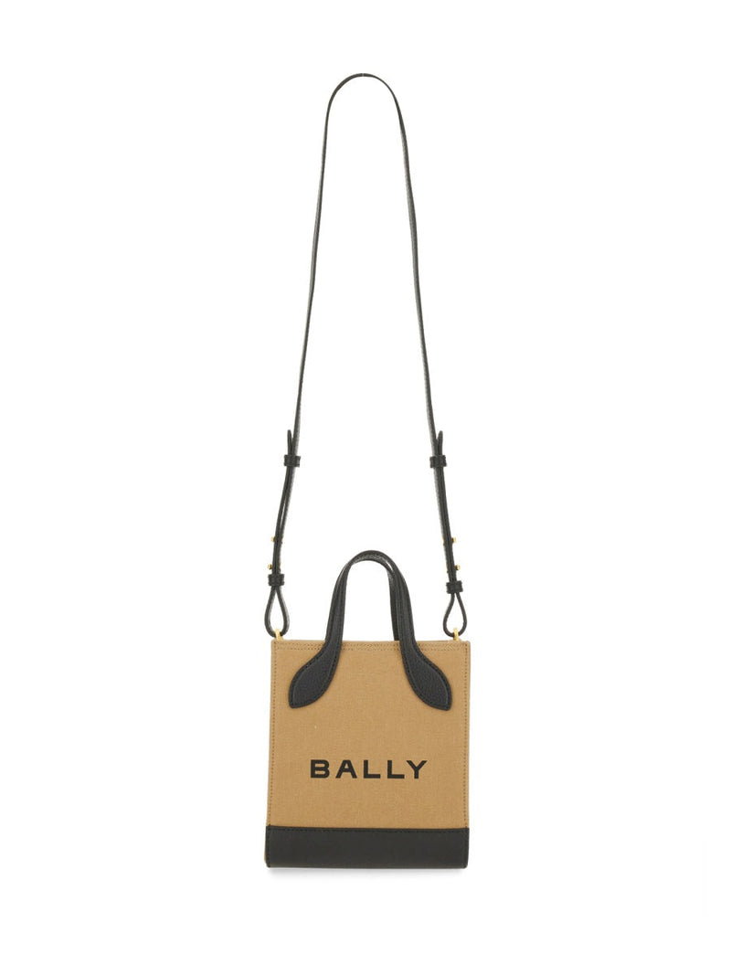 Bally Organic Cotton And Leather Tote Bag — Beige