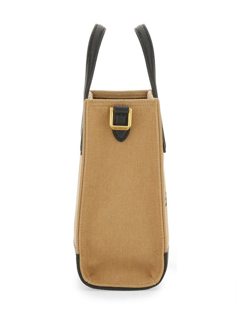 Bally Organic Cotton And Leather Tote Bag — Beige