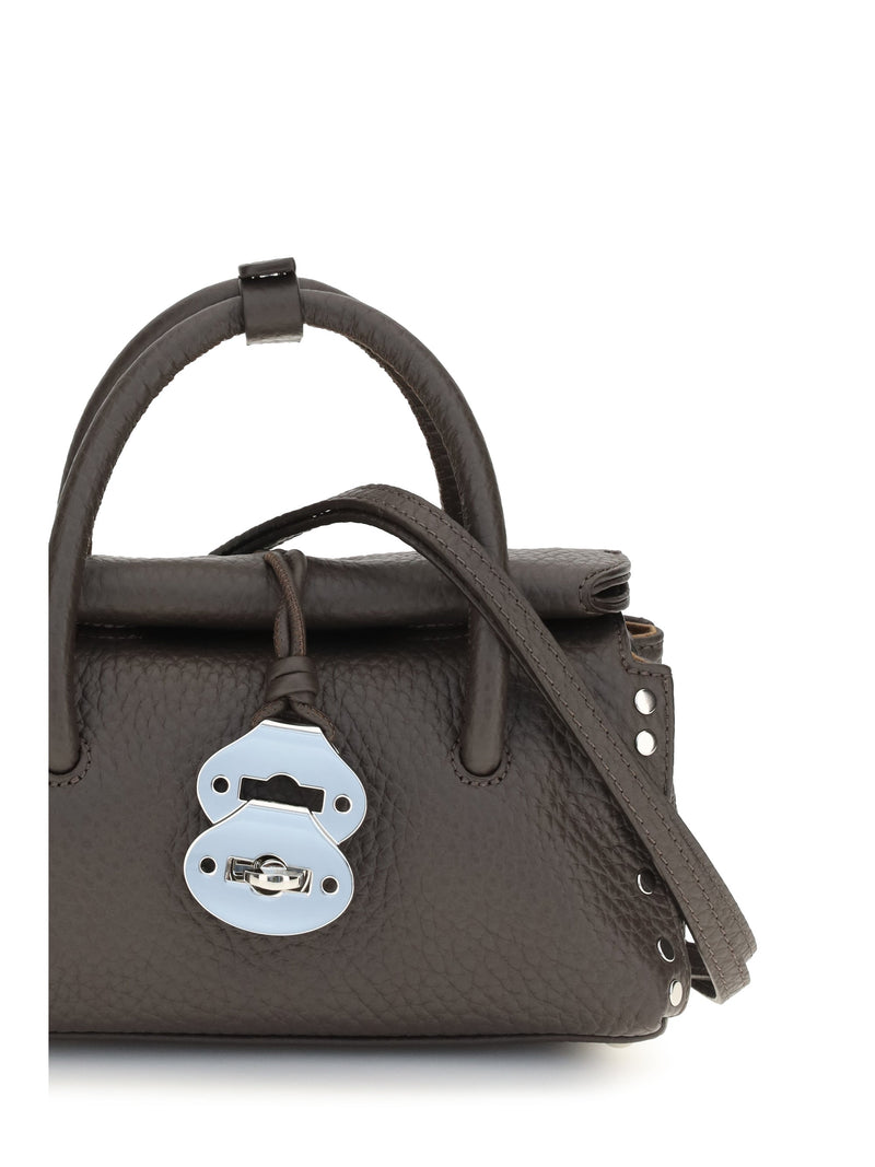 Zanellato Dotta Centauro Baby Top Handle Bag — Brown Calf Leather