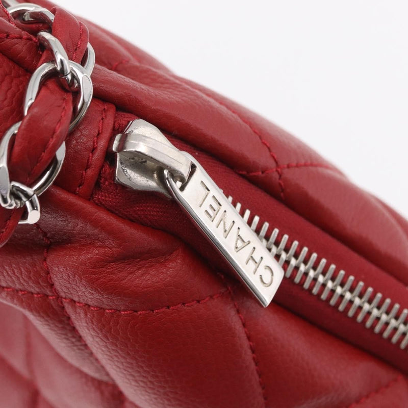 Chanel Timeless Cc Expandable Quilted Caviar Red Leather Bag