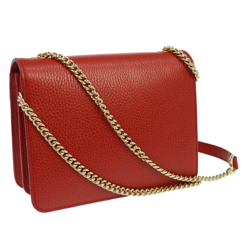 Gucci Interlocking Leather Red Bag
