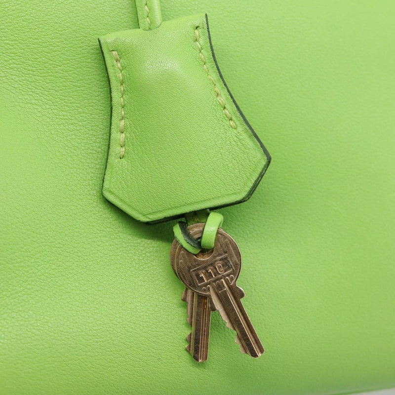 Hermes Kelly Green Gulliver With Gold Hardware Leather Bag