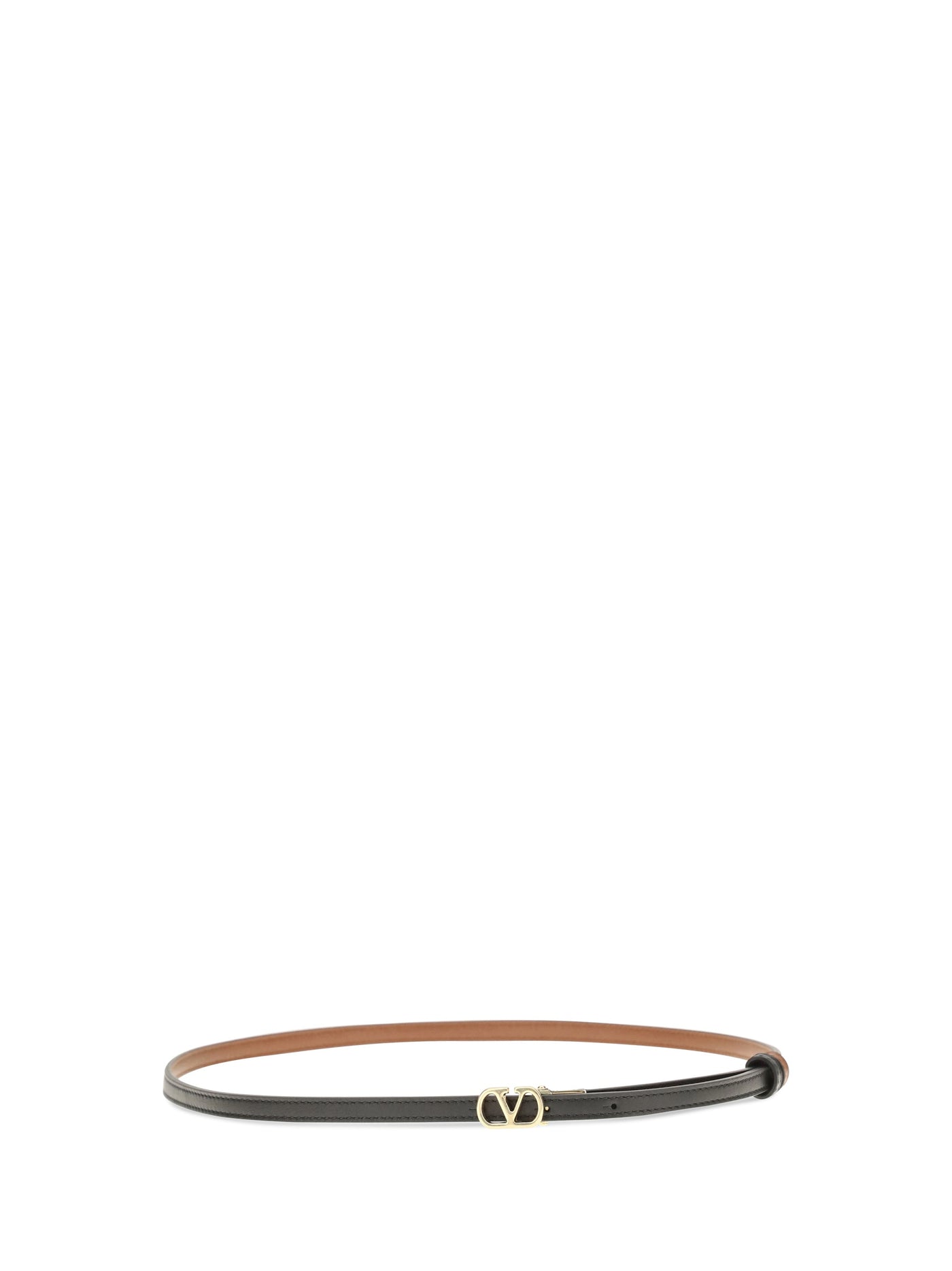 Valentino Garavani Belt — Black Calf Leather