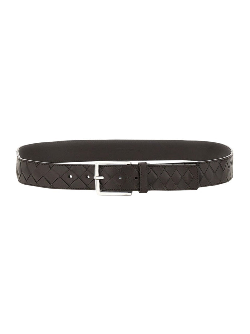 Bottega Veneta Calf Skin Belt — Brown