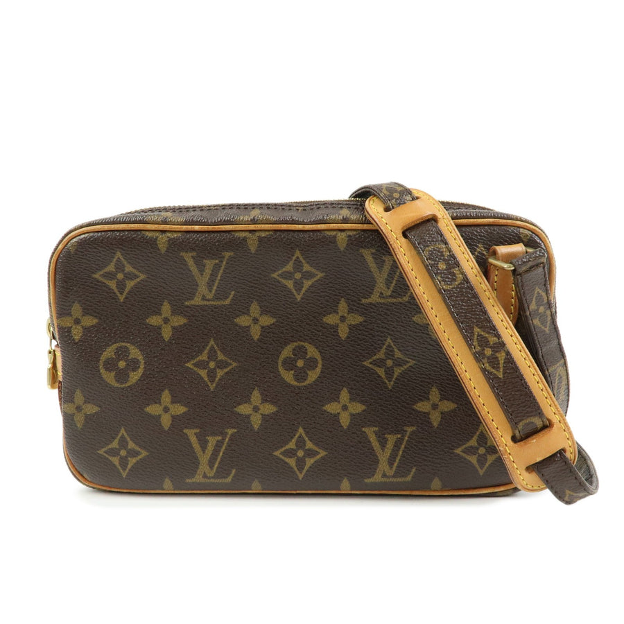 Louis Vuitton Pochette Marly Bandouliere Monogram Canvas Brown Bag