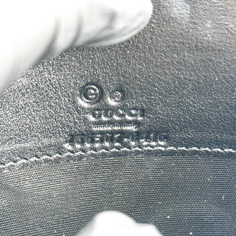 Gucci Wallet On Strap Microguccissima Leather Black Bag