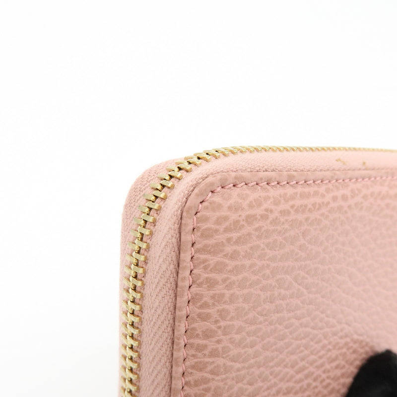 Gucci Swing Zip Around Leather Pink Accessory