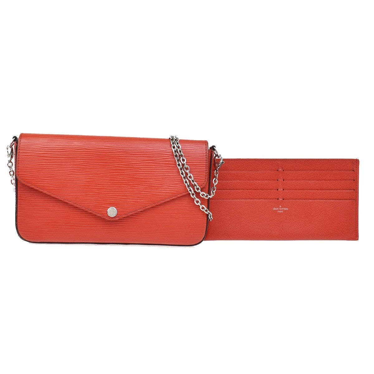 Louis Vuitton Felicie Chain Epi Leather Red Bag