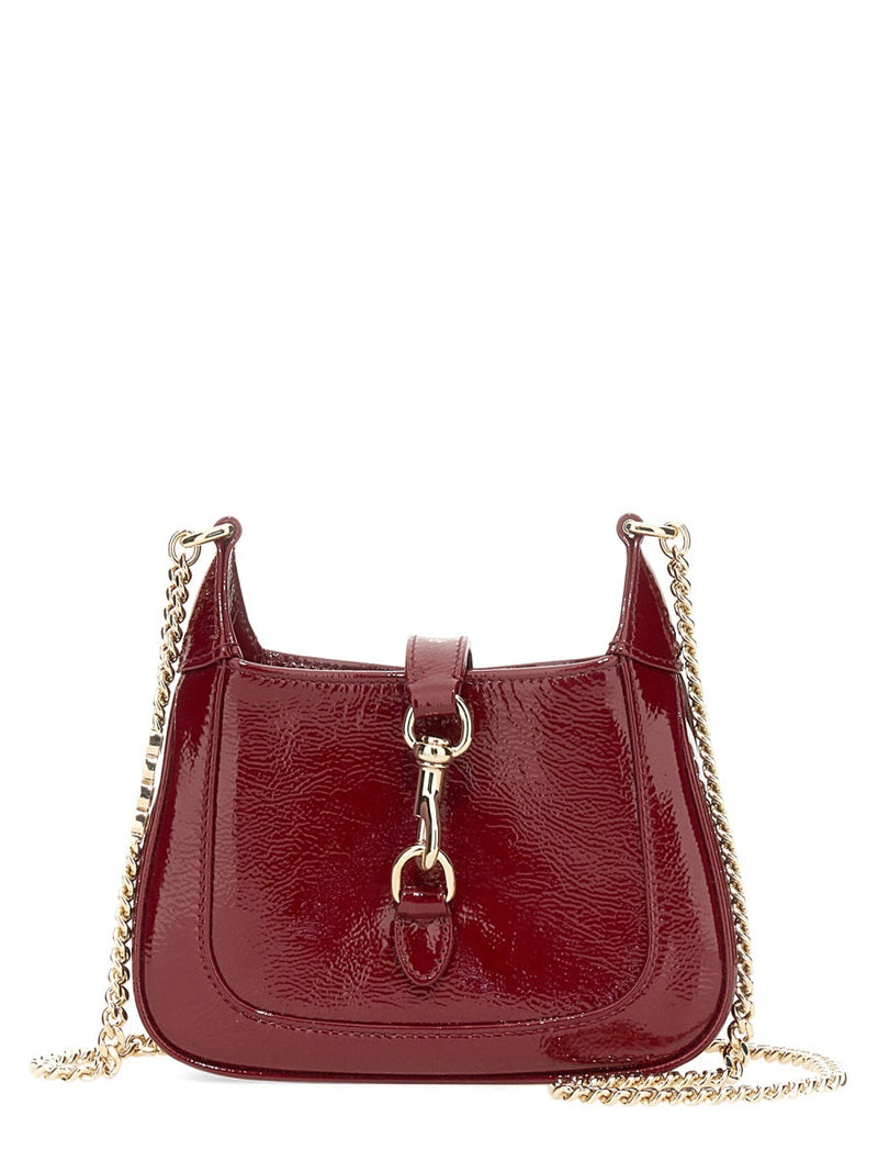 Gucci Jackie Top Handle Bag — Red Calf Skin