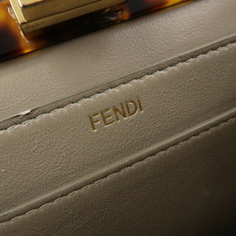 Fendi Peekaboo Iseeu Leather Gray Bag