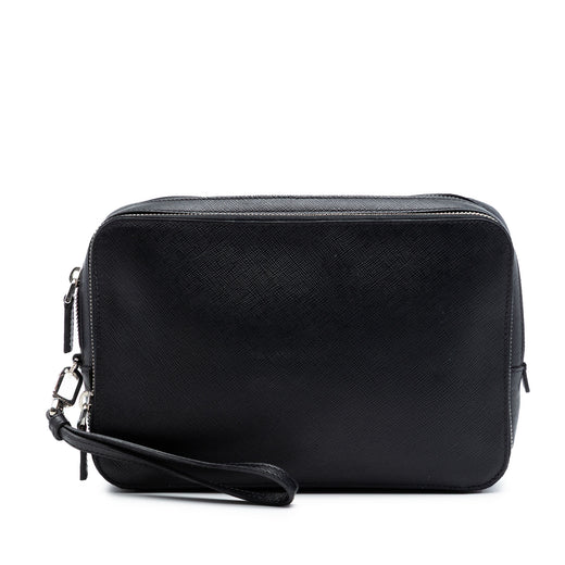 Saffiano Double Zip Travel Pouch - Image 1
