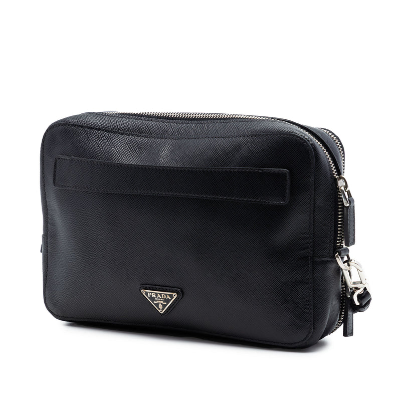 Saffiano Double Zip Travel Pouch - Image 2
