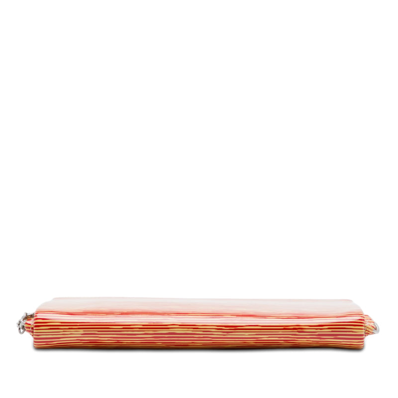 CC Patent Striped Chain Around Clutch - Image 3