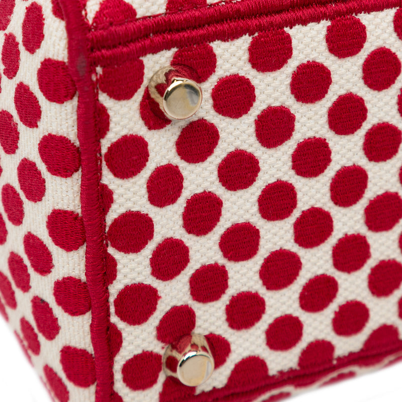 DiorAmour Medium Embroidered Canvas Dots Lady D Lite - Image 10