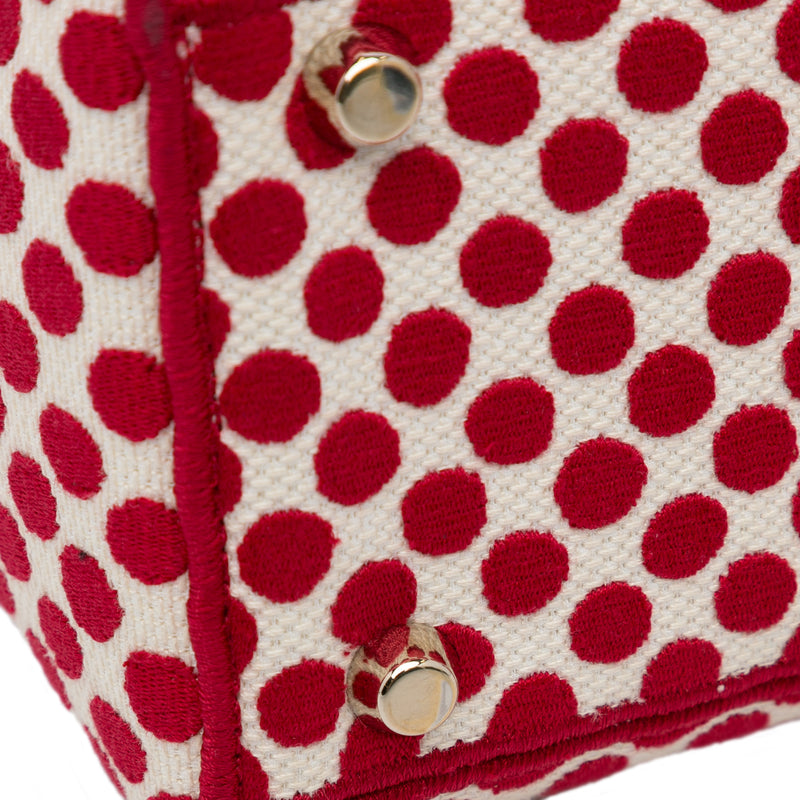 DiorAmour Medium Embroidered Canvas Dots Lady D Lite - Image 11