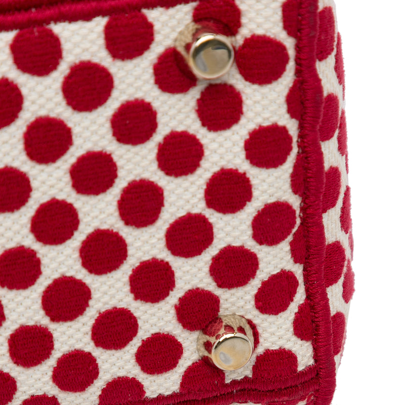 DiorAmour Medium Embroidered Canvas Dots Lady D Lite - Image 13