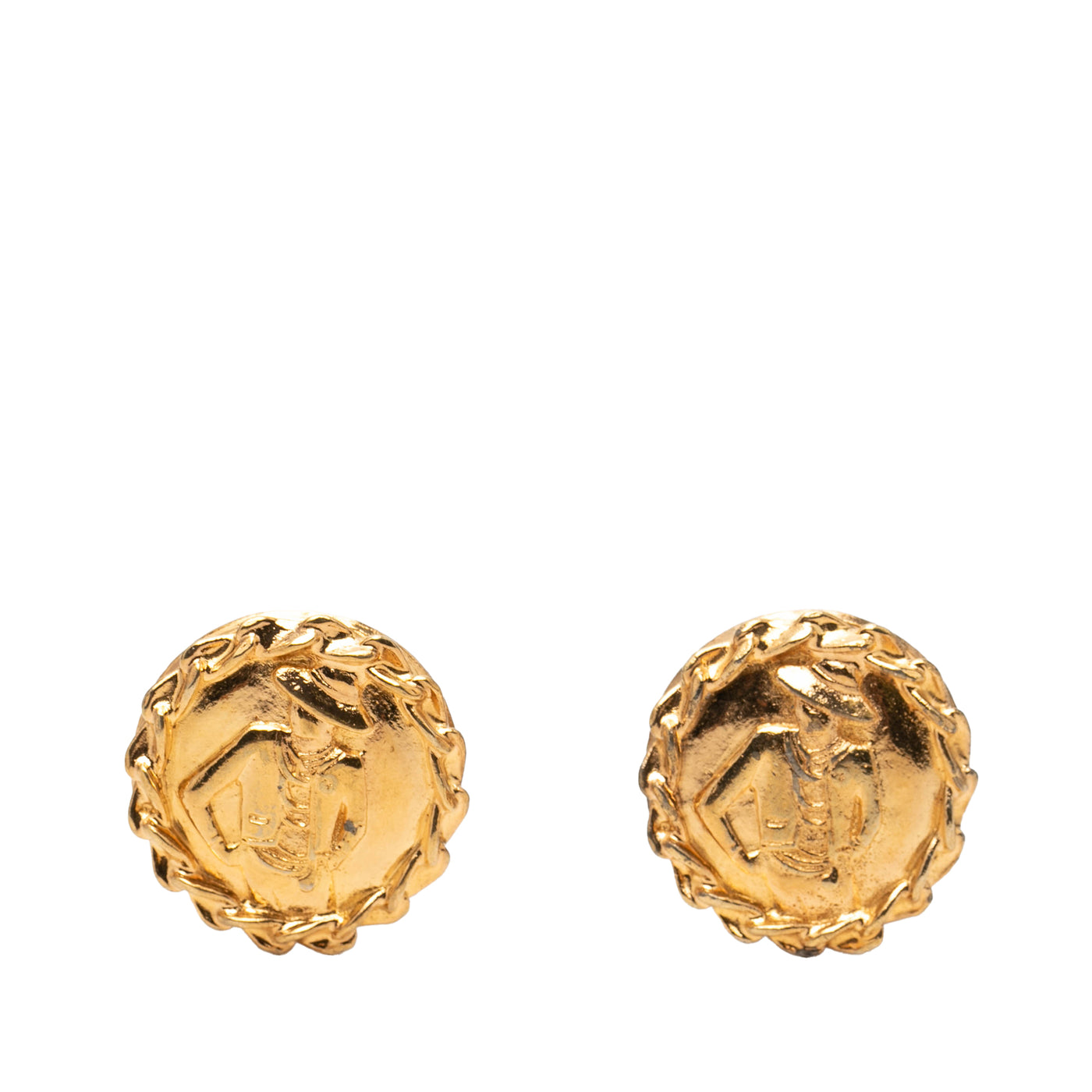 Gold Plated Mademoiselle Clip on Earrings - Image 1