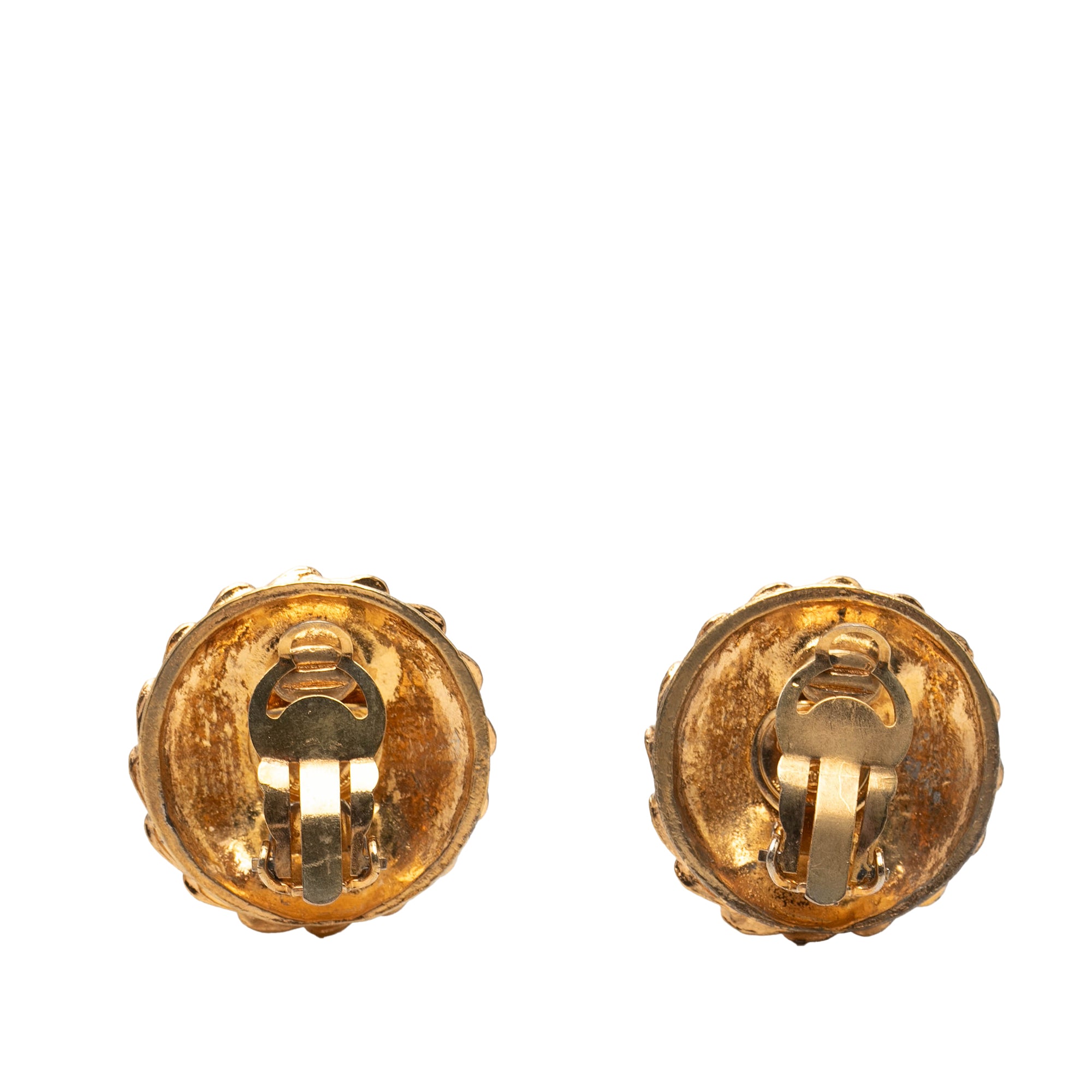 Gold Plated Mademoiselle Clip on Earrings - Image 2