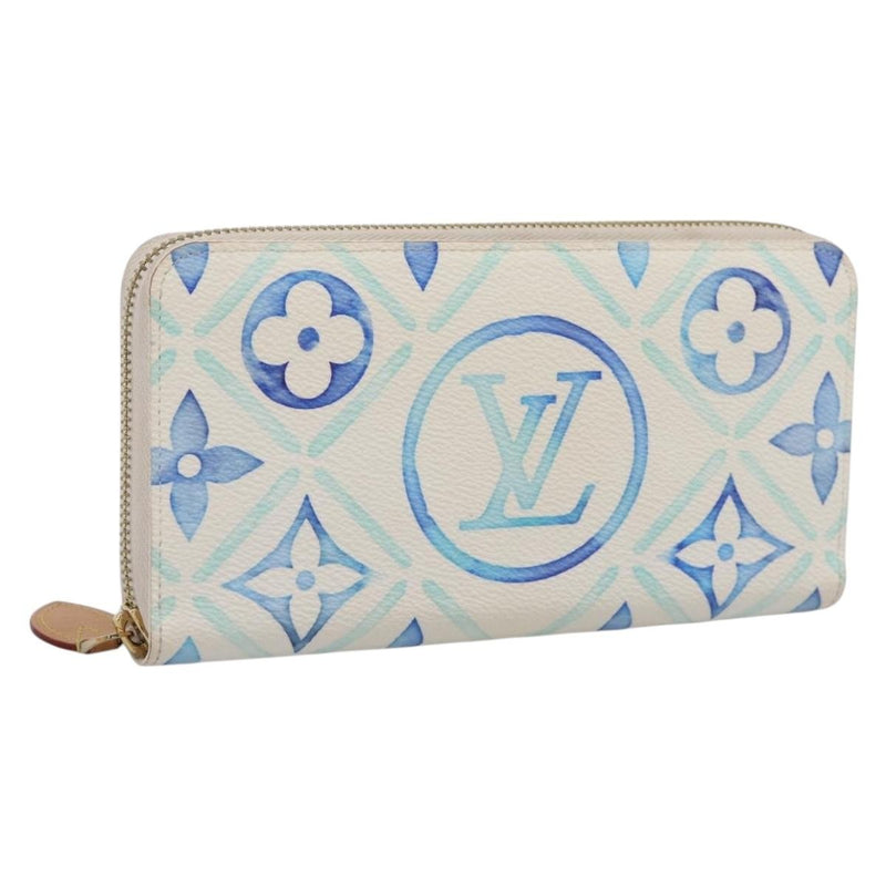 Louis Vuitton Zippy By The Pool Monogram Tile Canvas Blue Accessory