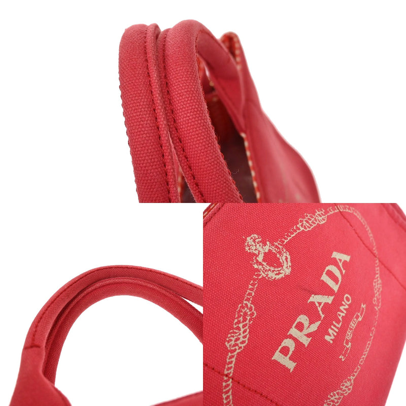 Prada Canapa Canvas Red Bag