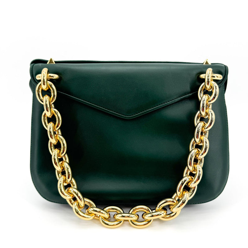 Bottega Veneta Mount Leather Green Bag