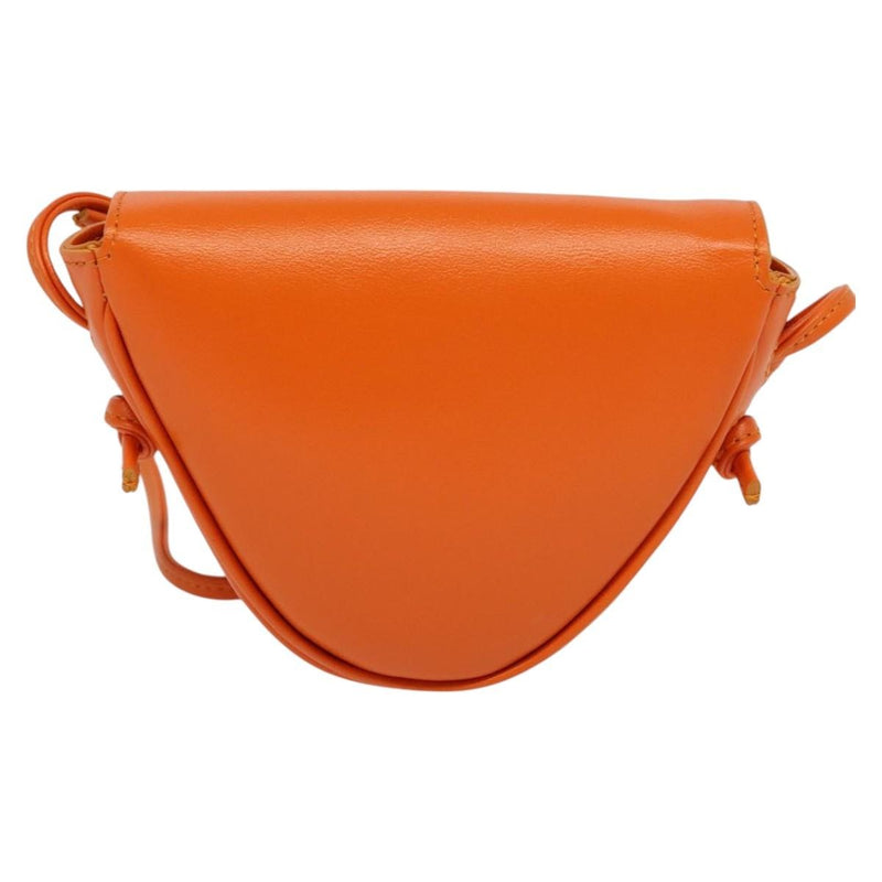 Celine Triangle Leather Orange Bag