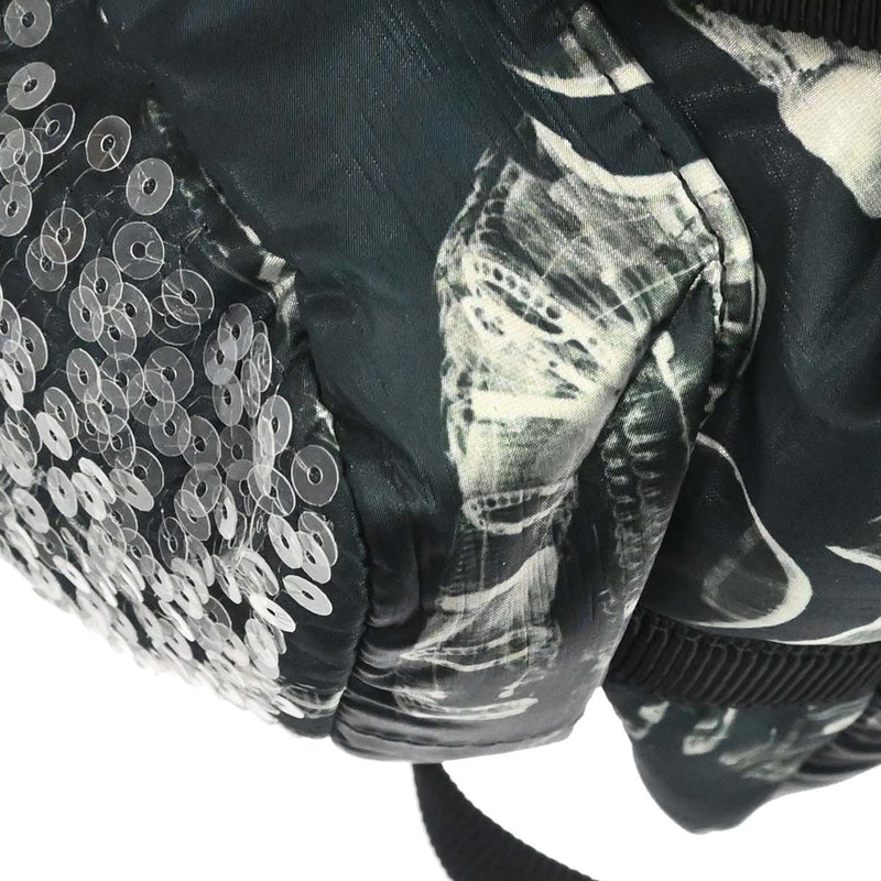 Chanel Astronaut Essentials Sequin Embellished Printed Nylon Navy Bag
