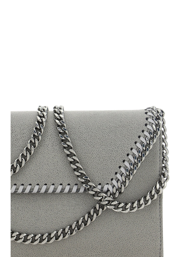 Stella Mccartney Falabella Shoulder Bag — Gray Polyester