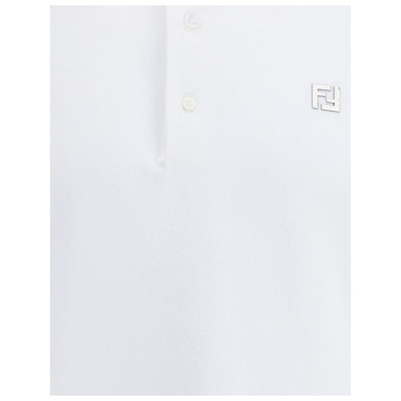 White Cotton Polo Shirt