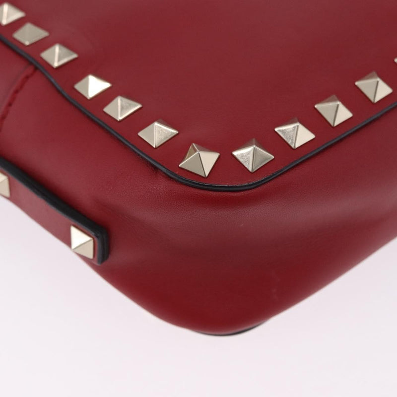 Valentino Garavani Rockstud Camera Leather Red Bag