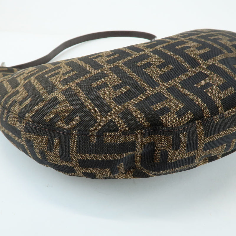 Fendi Flap Hobo Zucca Canvas Brown