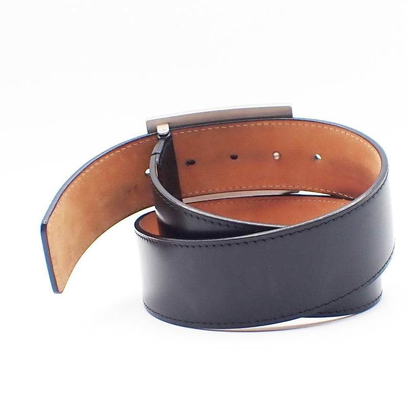 Louis Vuitton Voyage Buckle Belt Leather Black