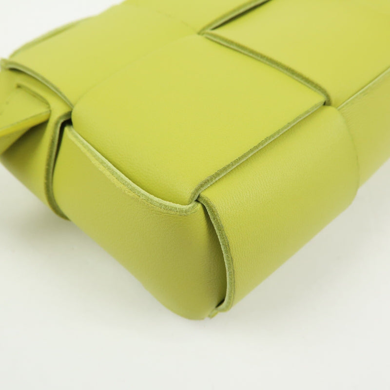 Bottega Veneta Cassette Belt Maxi Intrecciato Leather Green Bag