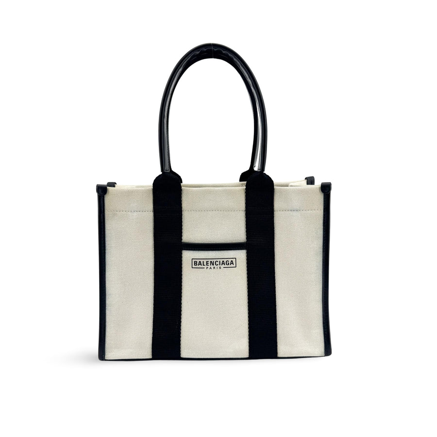 Balenciaga Hardware Canvas Black Bag