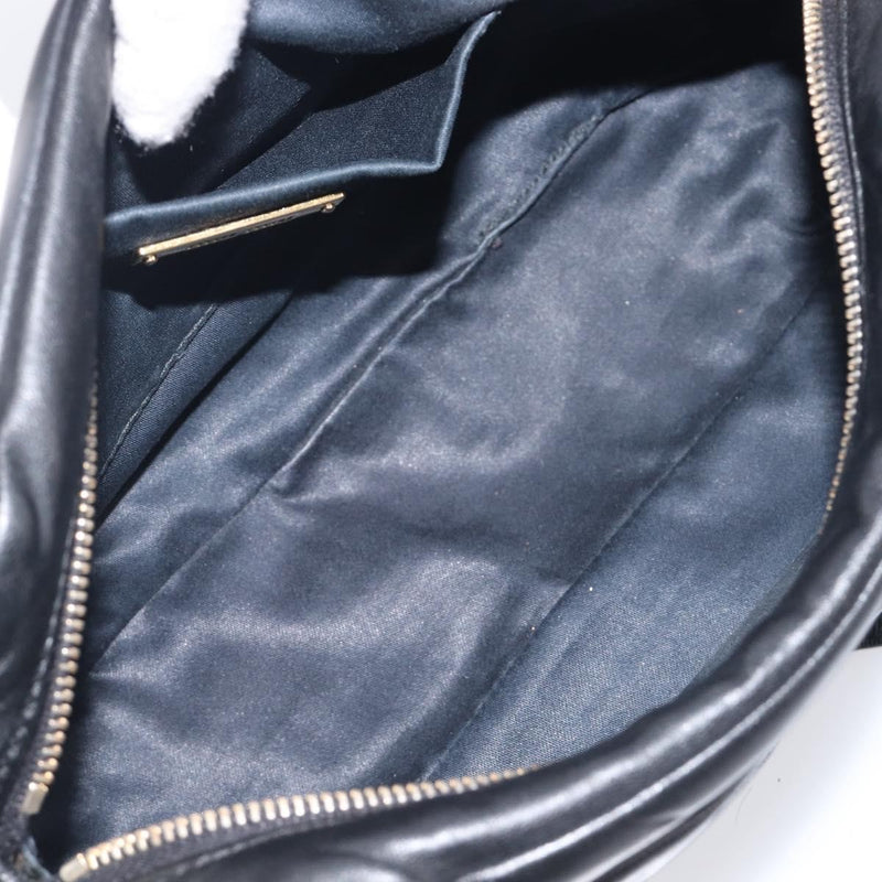 Miu Miu Shoulder Matelasse Leather Black Bag