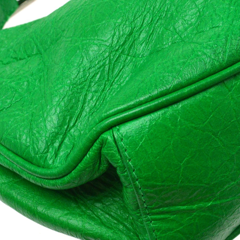Balenciaga Le Cagole Giant Studs Leather Green Bag