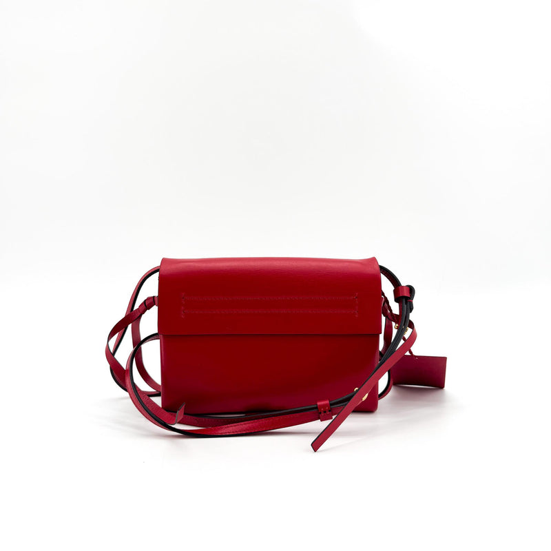 Valentino Garavani Vring Belt Leather Red Bag