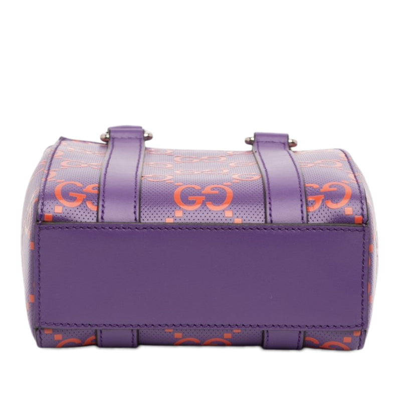 Mini GG Embossed Perforated Leather Tote - Image 3