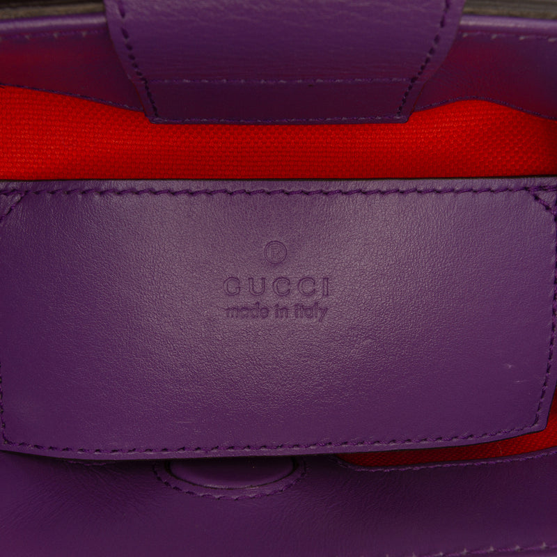 Mini GG Embossed Perforated Leather Tote - Image 5