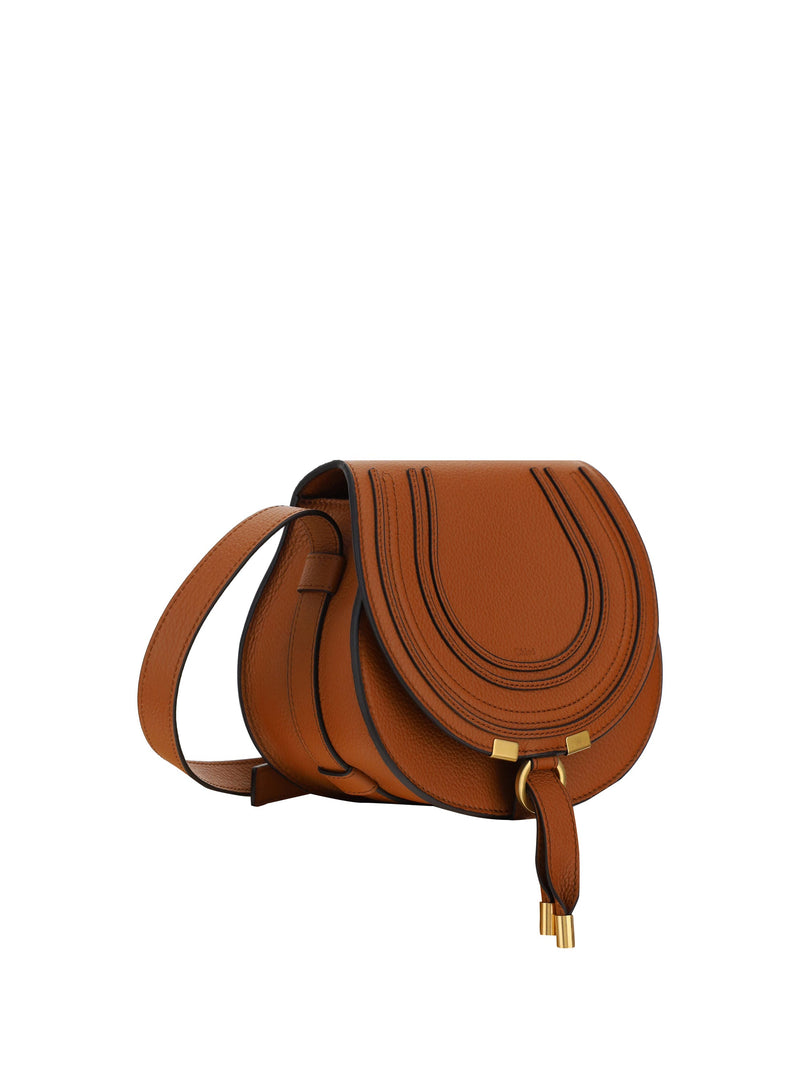 Chloé Marcie Shoulder Bag — Brown Calf Leather
